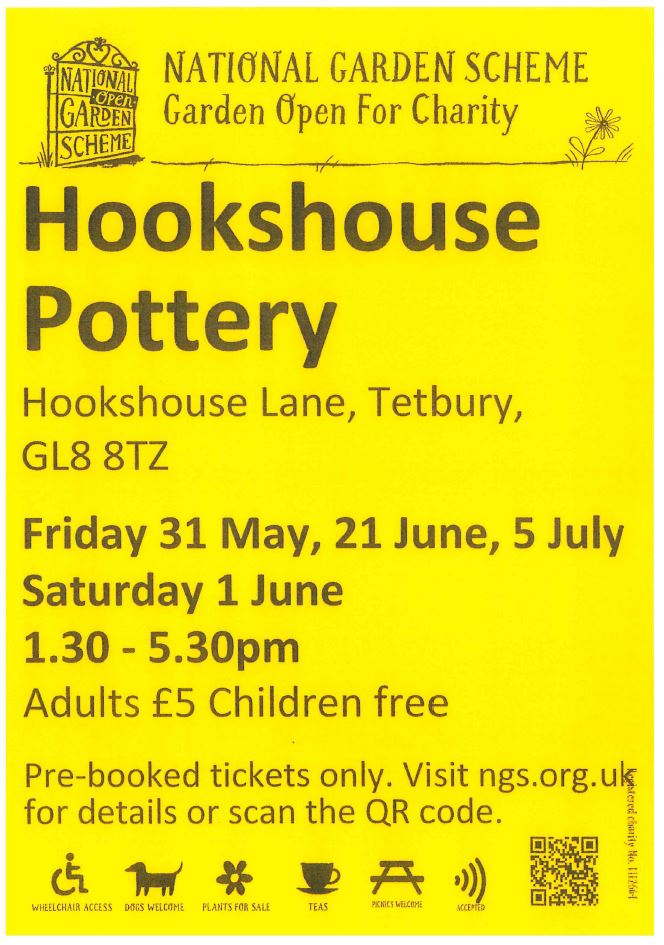 Hookshouse Pottery- National Garden Scheme